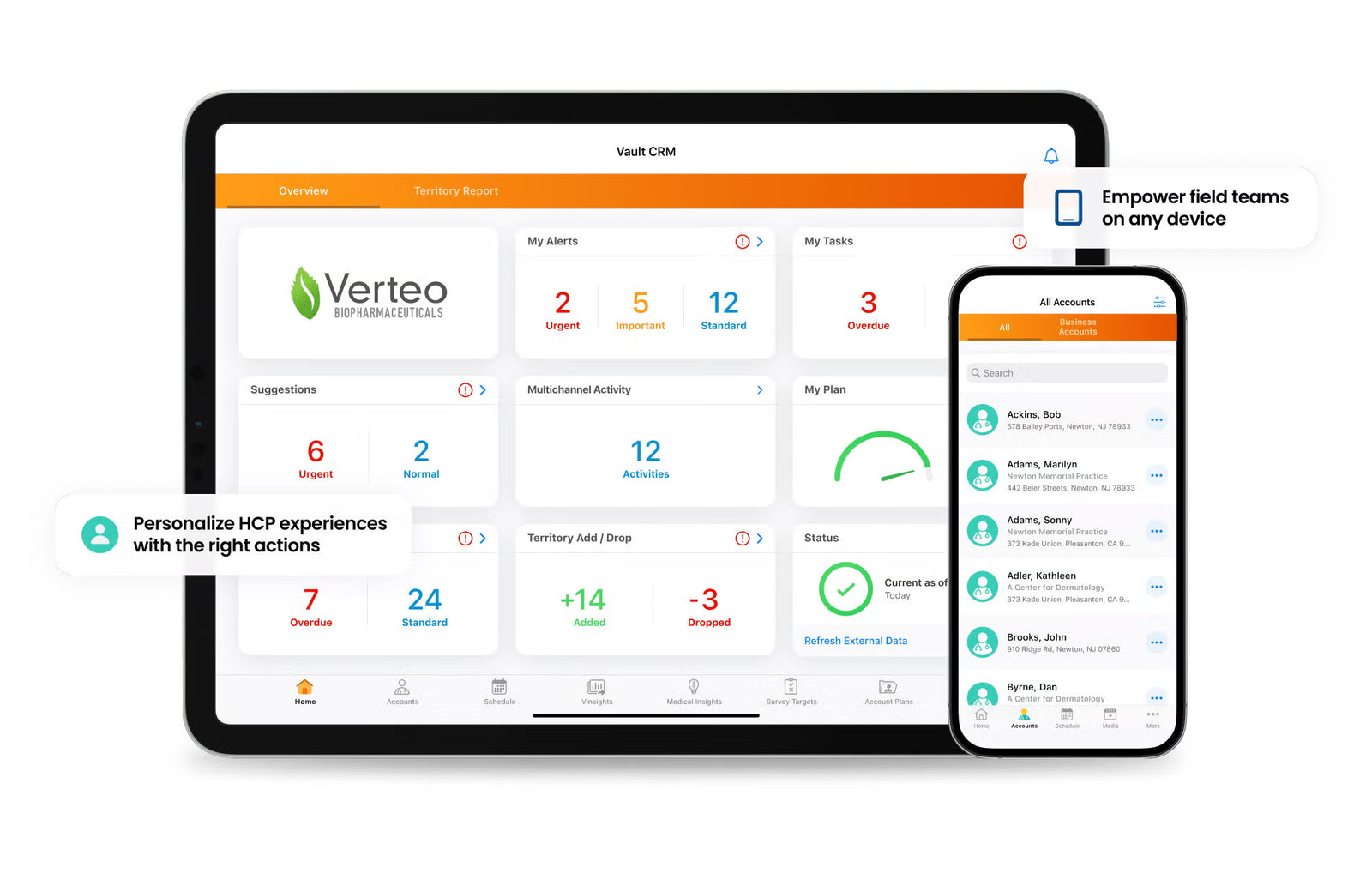Veeva CRM interface